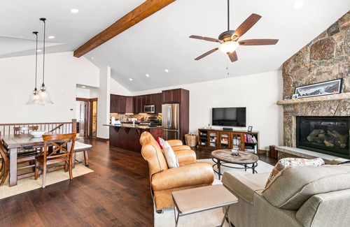 Keystone Casa | Luxury Townhome with Mountain Views, Private Balcony and Walk Out Patio