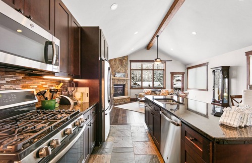 Keystone Casa | Luxury Townhome with Mountain Views, Private Balcony and Walk Out Patio
