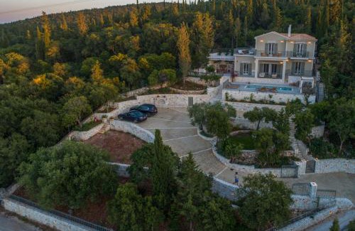 Fiskardo Villa | Luxury villa above emblisi beach , with heated pool !
