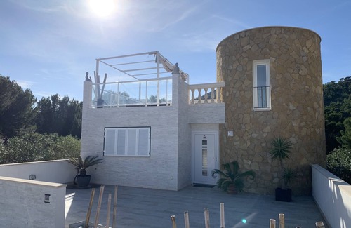 Provensals Villa | Villa de lujo Felizidad. Piscina privada, 5 dormitorios, 4 baños. y vista al mar. Font de Sa Cala.