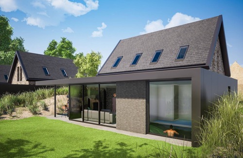 Nieuwvliet Casa | Exuberante casa de vacaciones con piscina cubierta