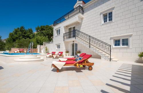 Jesenice Villa | Luxury VILLA MAJA with whirlpool, heated pool, gym, sauna, panoramic sea views