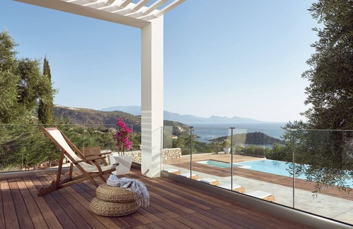 Korithi Villa | Villa de lujo con piscina privada y jacuzzi.