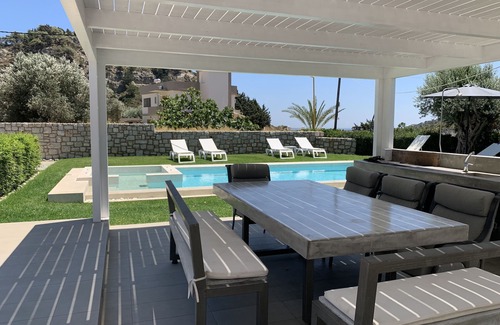 Kalithies Villa | Spacious, 4 bedroom, private villa & pool - walking distance to village & beach