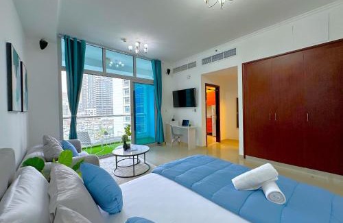 Dubai Marina Apartamento | Lxury Brand New Studio w/Balcony and Marina View
