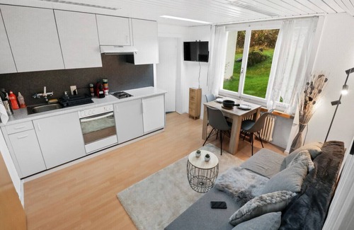 Leukerbad Apartamento | Comfortable apartment with sauna