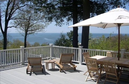 Macatawa Cabaña | Playa privada del lago Michigan, encantadora casa de campo con impresionantes vistas.