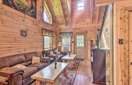 Maggie Valley Casa | Maggie Valley Family Cabin with Porch and Fire Pit!