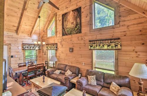 Maggie Valley Casa | Maggie Valley Family Cabin with Porch and Fire Pit!