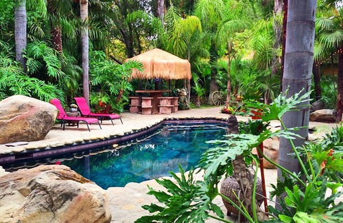 Ojai Casa | Magical Tropical Lodge & Lagoon con 4 chimeneas 2 Jungle Spas y 5 habitaciones