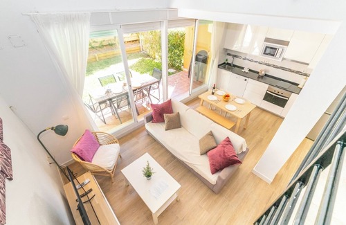 Los Caños de Meca Apartamento | Magnífica duplex renovado con piscina garaje y jardín, frente a la playa