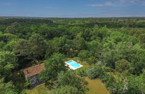 Moustey Casa | L'Airial; Una hermosa maison de maître de 1830 en el bosque con piscina.