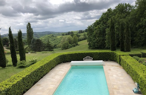 Tamnies Casa | Magnífica casa villa impresionantes vistas climatizadas piscina privada aire acondicionado. cerca de Sarlat