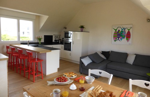 Loctudy Casa | Magnífica con vistas al mar - Casa de alquiler pies en el agua - Loctudy Lesconil