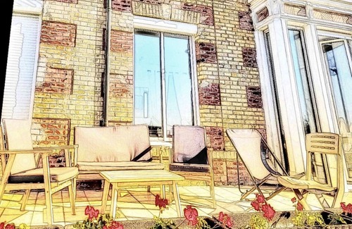 Auberville Apartamento | Magnifique vue sur la mer direct sur la plage appartement 110m2 8-9 pers terrass