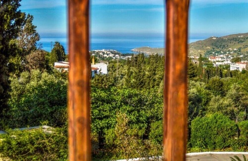 Andros Casa | Mainades Maisonettes. Espléndida vista. Paisaje verde Casas de 2 pisos.
