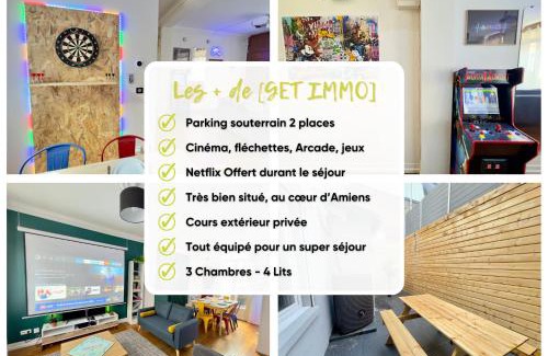 Sainte-Anne - Faubourg Noyon Casa | Maison 3ch - Cinéma - Game Room - Parking - Gare