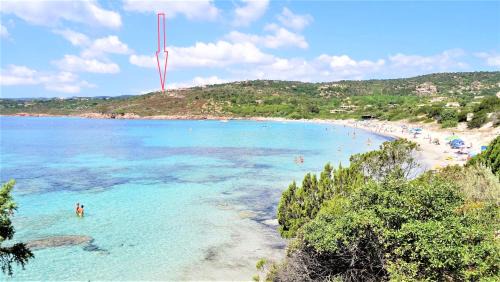 Santa Giulia Casa | Maison 4 pièces, vue panoramique, piscine, climatisation, près de Palombaggia