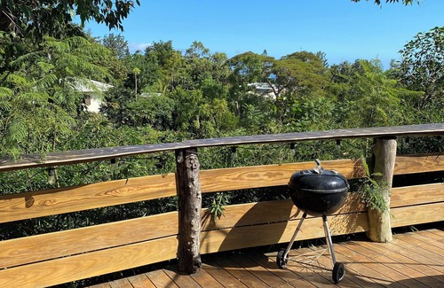 Etang Sale Les Bains Casa | Maison Avec Jardin Exotique et Terrasse Bohème, Petite vue sur Locéan Indien