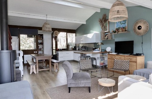 Lacanau Chalet De Esquí | Maison bois au bord du lac