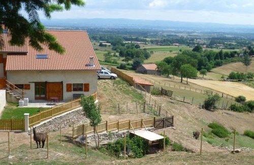 Saint-Andre-dʼApchon Apartamento | Maison cosy avec spa, sauna et lamas à proximité de Roanne - FR-1-496-23
