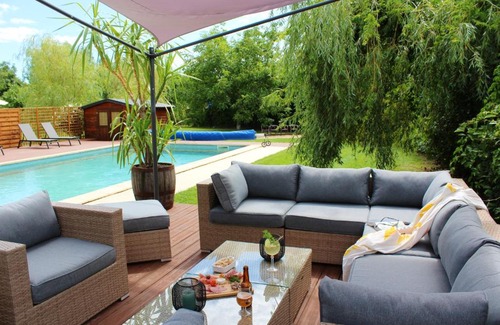 Saint-Victor-de-Malcap Casa | Maison de 2 chambres avec piscine partagee jardin clos et wifi a Saint Victor de Malcap