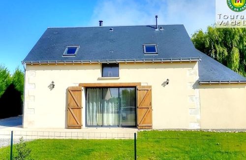 Saint-Paterne-Racan Casa | Maison de vacances avec piscine chauffée, spa, aire de jeux et jardin privatif en Touraine - FR-1-381-286