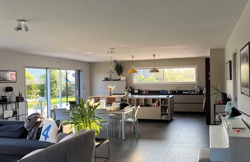 Locmariaquer Casa | Maison Familiale Contemporaine Avec Piscine Chauffée Sécurisée, Proche Plages