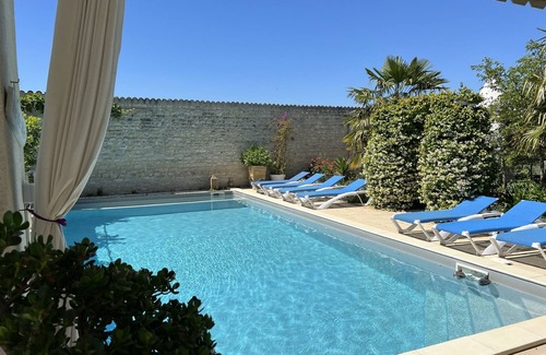 Saint-Georges-du-Bois Casa | Maison Individuelle, Preau Vers Piscine Privée Avec Plancha