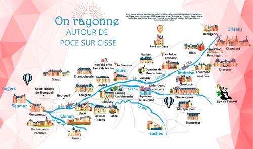 Poce-sur-Cisse Casa | maison individuel proche des châteaux et Amboise avec jardin clos