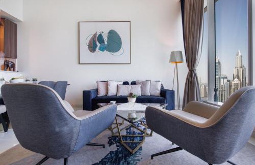 Dubai Media City Apartamento | Maison Privee - Chic Coastal Escape with Open Sea Vws on Palm Entry