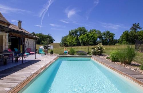 Rampieux Casa | Maison spacieuse avec piscine chauffée, grand jardin et équipements bébé en Dordogne - FR-1-616-267