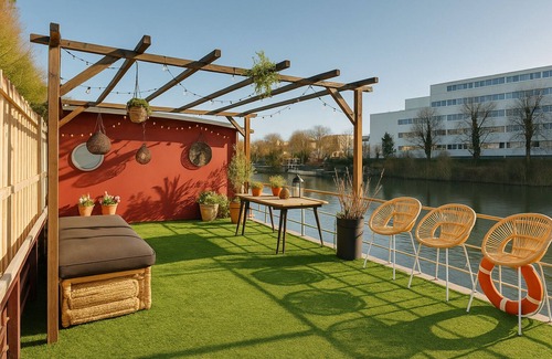 Villeneuve-la-Garenne Casa | Maison sur l'eau 3 chambres & Terrasse Proche Paris center
