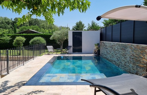 Maubec Casa | Maison vue sur le Lubéron Avec Piscine Miroir