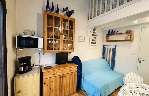 Guidel-Plages Casa | Maisonette 2 rooms Mezzanine 4 people with common outdoor pool, near beach