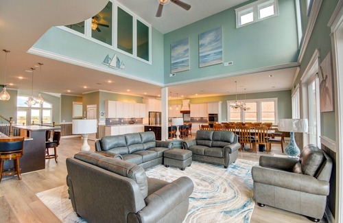 North Topsail Beach Casa | Majestic View - NEW LUXURY Oceanfront Home - Pool, Hot Tub, Theater, Elevator