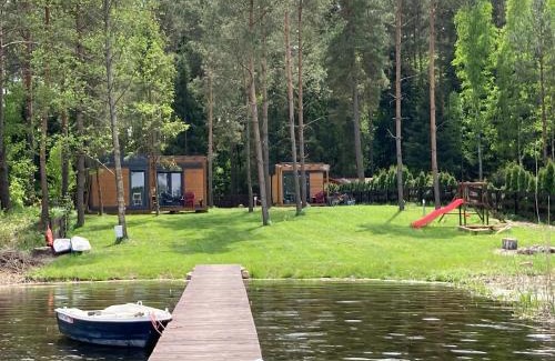 Szeligi Cabina | Makosieje Resort - bon turystyczny,30m od brzegu ,ogrzewanie,wi-fi,widok na jezioro