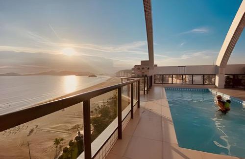 Boqueirao Apartamento | Mar Azul sem Fim: Vista Panorâmica Inesquecível