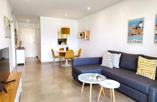 Roquetas de Mar Apartamento | Mar y Sal 8, 1º Línea de playa, 2 hab, terraza con vistas al mar y garaje