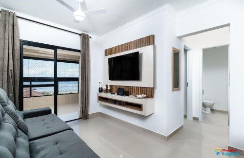 Mirim Apartamento | Maravilhoso apto 50 mts da praia com ar cond. - MD02I
