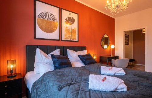 Gera Apartamento | maremar - Style Apartment im Zentrum - Luxus Boxspringbett - Küche - Arbeitsplatz - Highspeed WLAN