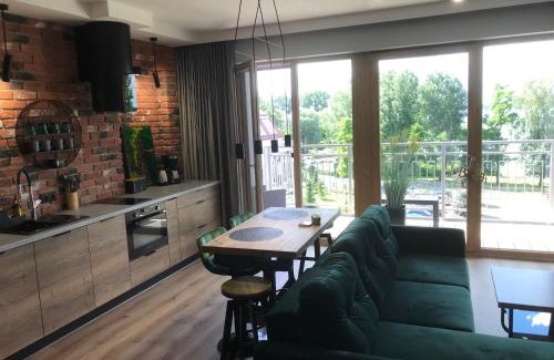Elk Apartamento | Marina Green Loft-Apartament przy promenadzie