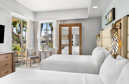 Palm Desert Complejo | Marriott's Desert Springs Villas ll. Amplio estudio de oasis de estilo mediterráneo.
