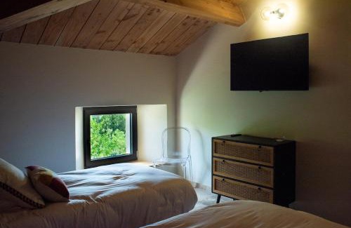 Saint-Andre-d'Olerargues Casa | Mas Blanquet piscine intérieure