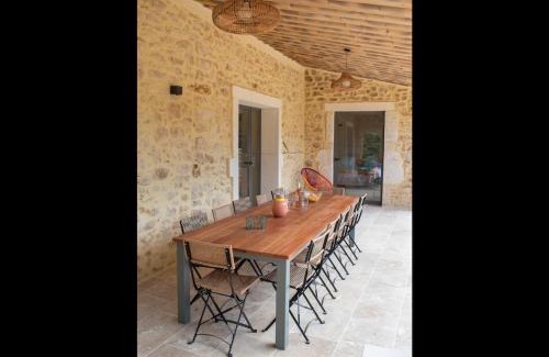 Saint-Andre-d'Olerargues Casa | Mas Blanquet piscine intérieure
