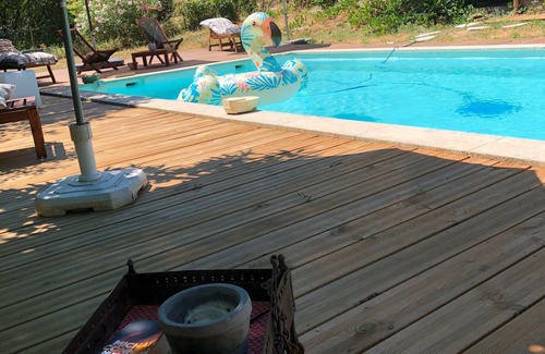 Anduze Casa | Familia típica de Mas Cévenol, aislada, tranquila, piscina privada en el corazón de 20ha
