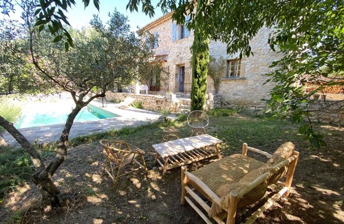 Aubussargues Casa | MAS DE CAROLINE (UZES) Air-conditioning & Heated pool