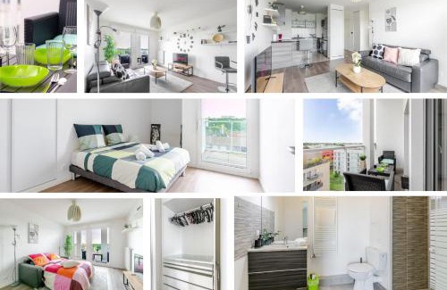 Quartier Atlantis Apartamento | Massy Revy 10 min RER and TGV Idéal Paris and Orly