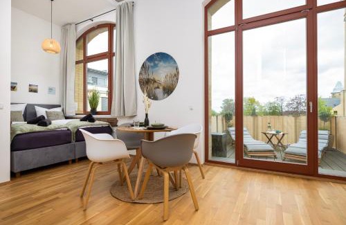 Sonnenberg Apartamento | mayhome - das STRANDLOFT schönes Studioapartment mit Balkon, Küche und Tiefgarage - Sauna und Fitness direkt nebenan