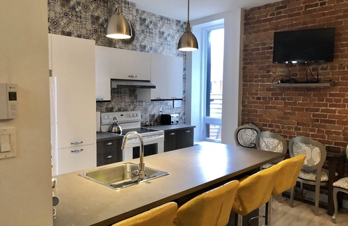 Desjardins Apartamento | Apartamento MEDIEVAL 11 personas vista Frontenac Balcón